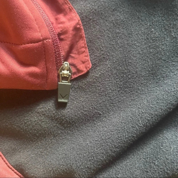 Callaway Weather Series Mens Full Zip Jacket for Men in Burgundy - Picture 10 of 16